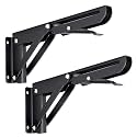 Sumnacon 2 Pcs Folding Shelf Brackets for Worktops,8 Inch ,Max Load 99lb