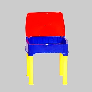 kids functional desk children study table with storage for stationary study table for kids boys and girls 2-12 year redblue
