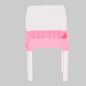 kids functional desk children study table with storage for stationary study table for kids boys and girls 2-12 year pinkwhite