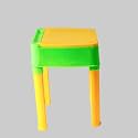 Kids Functional Desk, Children Study Table with Storage for Stationary, Study Table for Kids Boys and Girls (2-12 Year) (Yellow/Green)