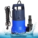 Sump Pump 1HP Submersible Clean Dirty Water Pump 4000GPH Portable Draining Pumps for Pool Hot Tubs Basement Water Transfer