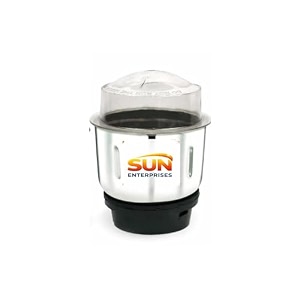 sun enterprises mixer grinder blender grinders jars stainless steel mini chutney container without transparent clip lid strong coupler ideal kitchen accessory for dry wet mixture dosa batter 500 ml