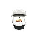 SUN ENTERPRISES Mixer Grinder Blender grinders Jars Stainless Steel Mini Chutney Container without Transparent Clip Lid Strong Coupler Ideal Kitchen Accessory for Dry Wet Mixture Dosa Batter 500 Ml