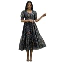 Sun Fashion And Lifestyle Chanderi Printed Dress