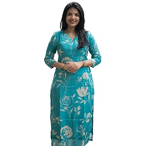 Sun Fashion And Lifestyle Rayon Printed Straight