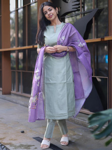 Sun Fashion And Lifestyle Solid Kurta Salwar