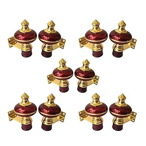 sun shield zinc alloy antique mandir wine gold finish curtain bracket window curtains holder support for window amp door fitting 1 inch maroon 5 set 10 pcs