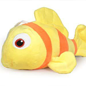 sun and star creations super cute nimoo fish with stuffed kids cute fish  - 28 cm multicolor