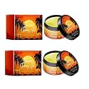 Sun Tanning Gel Accelerator for Outdoor Sun - Fast Natural Bronzing Tan Gel with Shea Butter & Coconut Oil, Deep Hydration, Non-Greasy 3.53oz (Yellow*2)