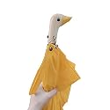 Sun Umbrella Cute Duck Head Wooden Handle Two Folding UV Protection Women Sun and Rain Umbrellas for Children Women