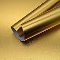 SUNBIRD Kitchen Oil Proof Sticker Waterproof Wallpaper Aluminum foil Stickers Contact Paper, Self-Adhesive Backsplash Heat Resistant Sheet for Kitchen (24 X 60 Inch, Solid Gold)