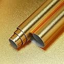 SUNBIRD Kitchen Oil Proof Sticker Waterproof Wallpaper Aluminum foil Stickers Contact Paper, Self-Adhesive Backsplash Heat Resistant Sheet for Kitchen (24 X 120 Inch, Gold Stone)