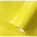 SUNBIRD Vinyl Sticker Wrap for Cars Self-Adhesive Car Sticker, Bubble-Free DIY Decals Waterproof Decals Roll Film &amp; Auto Car Vehicle and Motorcycle (24 x 48 Inch, Lemon Yellow)