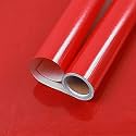 SUNBIRD Vinyl Sticker Wrap for Cars Self-Adhesive Car Sticker, Bubble-Free DIY Decals Waterproof Decals Roll Film &amp; Auto Car Vehicle and Motorcycle (24 x 150 Inch, Red)