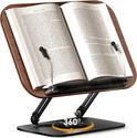 Sunchhaya New Book Stand for Reading, Writing, Painting, Laptop Stand Carbon Steel, Plywood Book End (Brown, Pack of 1)
