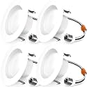 Sunco 4 Pack 4 Inch Retrofit LED Recessed Light, 11W=60W, 6000K, Dimmable