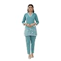 SUNDARTA Womens Rayon Slub Kurta Set 