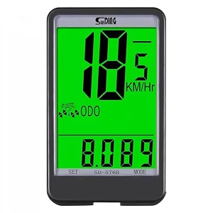 sunding 17 function rainproof back light multi function bicycle odometer speedometer 576-b