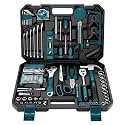 Sundpey Household Tool Kit 257-PCs - Home Auto Repair Tool Set Complete General Hand Tool Set - Tool Kits for Handyman & Precision Screwdriver Set & Metric Hex Key & Toolbox Storage Case for Men Women