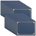 SUNEE Certificate Holders(Navy Blue, 30 Packs), Diploma Covers Gold Foil Border, for Letter Size 8.5x11 Certificates, Cardstock, Document Papers