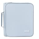 SUNEE Zippered Binder Bag with Handle, 2-Inch 3-Ring O-Ring, 500-Sheet Capacity, Includes Zip Pocket, 5-Tab Expanding File Folder, Multi-Pocket Organizer Binder for Middle School, Dusk Blue