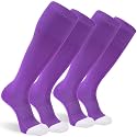 Sunew Baseball Socks,2/3 Pack Youth Adult Athletic Softball Football Volleyball Socks for Summer Soccer Camps 4 Size