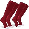 Sunew Baseball Socks,2/3 Pack Youth Adult Athletic Softball Football Volleyball Socks for Summer Soccer Camps 4 Size