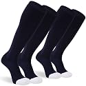 Sunew Baseball Socks,2/3 Pack Youth Adult Athletic Softball Football Volleyball Socks for Summer Soccer Camps 4 Size