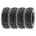 SUNF 25x8-12 25x8x12 All Terrain Tires ATV UTV 6 PR POWER I A033 - SET of 4, black (LCF1|A033|250812|X4)