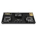 Sunflame 3 Burner Ultra-Slim Countertop Hob 80 cm Wide | Italian SABAF Valve | 5-Year Glasstop, Burners & Valve Coverage by Sunflame | Forged Brass Burners | Sturdy Pan Support with Flame Guard |Black