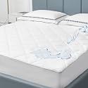 Sunflower California King Mattress Pad Protector Waterproof, Cotton Cover