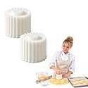 Sunflower Patterned Round Hand-Press Mooncake Mold, 2-in-1 ABS Baking Tool