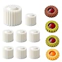 Sunflower Patterned Round Hand-Press Mooncake Mold, 2-in-1 ABS Baking Tool