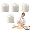 Sunflower Patterned Round Hand-Press Mooncake Mold, 2-in-1 ABS Baking Tool