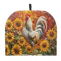 Sunflower Rooster Teapot Insulation Cover Tea Pot Cozies Tea Time Accessory Decorative Cozy for Teapot Protective Cover Kitchen Insulated Coffee Breakfast Kettle Warmer