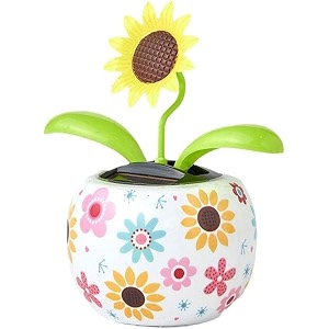sunflower solar dancing solar solar dancing flowersolar dancing figurines solar powered swinging animated dancer car decoration for car dashboard office desk dancer solar power kits