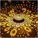 Sunflower Solar Lanterns Outdoor Waterproof Hanging Solar Lights Sunflower Gifts for Women Men Mom Metal Decorative LED Outdoor Lanterns for Patio,Lawn,Landscape, Garden Decor, Yard Decoration