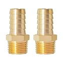 SUNGATOR 1/2" NPT to 5/8" Barb, Hose Barb Fitting, Air Hose Fitting, 2-Pack
