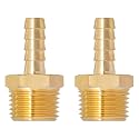 SUNGATOR 1/2" NPT to 5/16" Barb, Hose Barb Fitting, Air Hose Fitting, 2-PCS