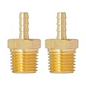 SUNGATOR 1/4" NPT to 1/8" Barb, Hose Barb Fitting, Air Hose Fitting, 2-Pack
