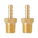 SUNGATOR 1/8" NPT to 1/8" Barb, Hose Barb Fitting, Air Hose Fitting, 2-Pack