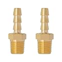 SUNGATOR 1/8" NPT to 3/16" Barb, Hose Barb Fitting, Air Hose Fitting, 2-PCS