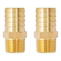 SUNGATOR 3/4" NPT to 1" Barb, Hose Barb Fitting, Air Hose Fitting, 2-PCS