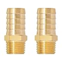 SUNGATOR Hose Barb Fittings, 1/2" NPT to 3/4" Barb Air Hose Fitting, 2-Pack