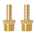 SUNGATOR Hose Barb Fittings, 3/8" NPT to 5/16" Barb Air Hose Fitting, 2-PCS