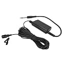 SUNGOOYUE Professional Lavalier Microphone, Black ABS, 5m Cable Length, 6.35mm Jack, Omnidirectional Clipon Lapel Mic for Instruments, Speeches, Music Recording