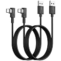 SUNGUY USB C Cable Right Angle 3FT, 10-Pack 90 Degree 3A USB 2.0 Fast Charging &amp; Data Sync Cable Compatible with Samsung Galaxy S21 S20 S10 Plus, Note 20 10, Moto G7 G8, LG V50 V40 G8 G7