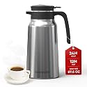 SUNHOUSE 68 Oz Thermal Coffee Carafe - Insulated Stainless Steel Thermos