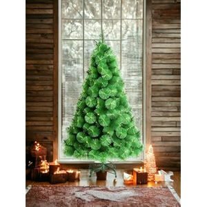 christmas tree - 5 feet artificial needle pine christmas tree with stand xmas tree for indoor outdoor home church office - perfect christmas decoration item