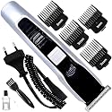SUNKISSED Mini Shaving Machine for Men | Rechargeable Body & Beard Groomer | 120 min Runtime | 4 Length Settings | Stainless Steel Blades | Travel-Friendly Trimmer (Black, Silver)